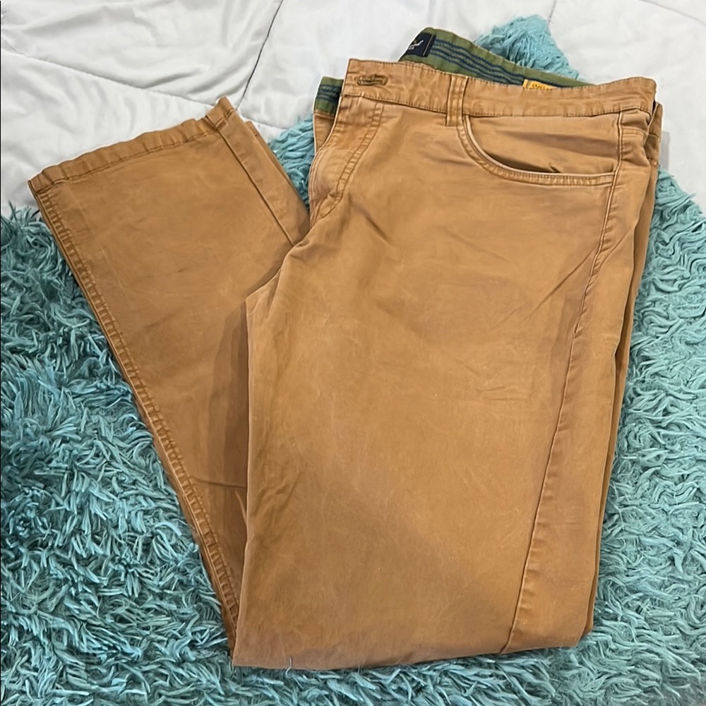 Tan Chinos with Sturdy Cotton Blend